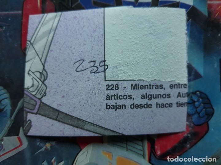 Coleccionismo cromos antiguos: transformers 1986 panini cromo recuperado 235 - Foto 2