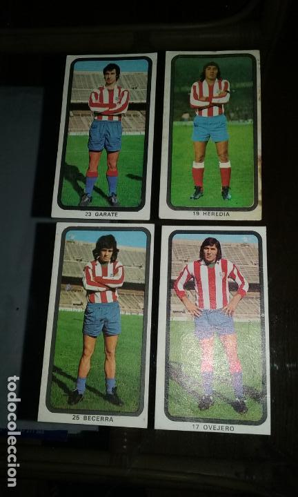 Coleccionismo cromos antiguos: RUIZ ROMERO 1974-75. 4 CROMOS AT.MADRID. DESPEGADOS EN BUEN ESTADO. VER TRASERA. SE VENDEN SUELTOS