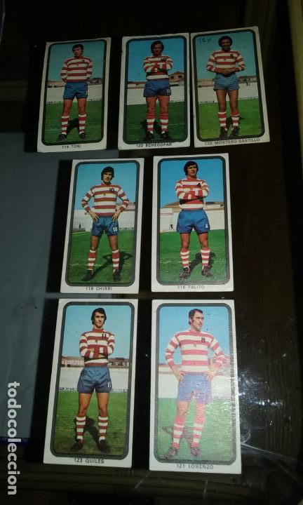 Collectable Antique Stickers: RUIZ ROMERO 1974-75. 7 CROMOS GRANADA DESPEGADOS EN BUEN ESTADO. VER TRASERA. SE VENDEN SUELTOS