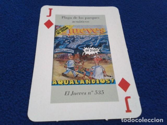 Collezionismo Figurine antiche: CARTA POKER CROMO REVISTA EL JUEVES ( PORTADA EL JUEVES N&ordm; 535 )