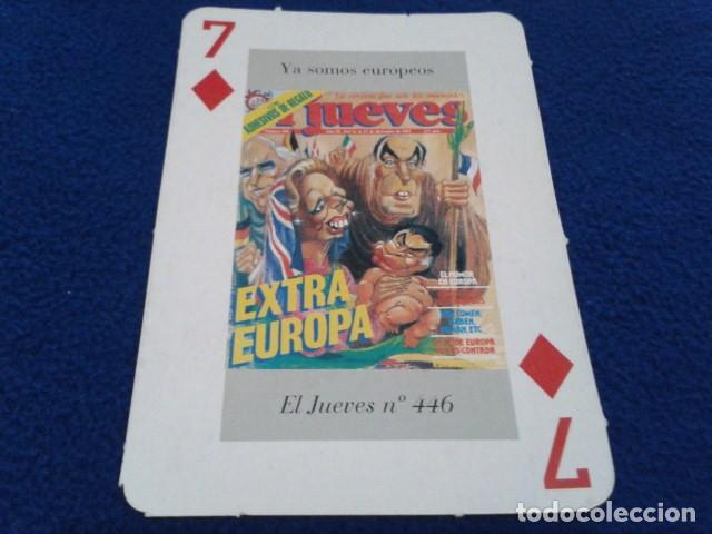 Collezionismo Figurine antiche: CARTA POKER CROMO REVISTA EL JUEVES ( PORTADA EL JUEVES N&ordm; 446 )