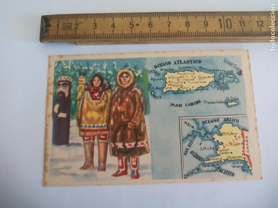 Coleccionismo cromos antiguos: ANTIGUO CROMO.CEREGUMIL FERNANDEZ COLECCION NACIONES DEL MUNDO. N&ordm; 79 COLONIAS DE EE.UU ALASKA