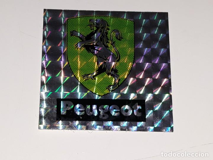 Coleccionismo Cromos antiguos: ANTIGUO CROMO DEL ALBUM PEGATINAS DE DIDEC - ESCUDOS DE COCHES - PEUGEOT A&Ntilde;OS 80