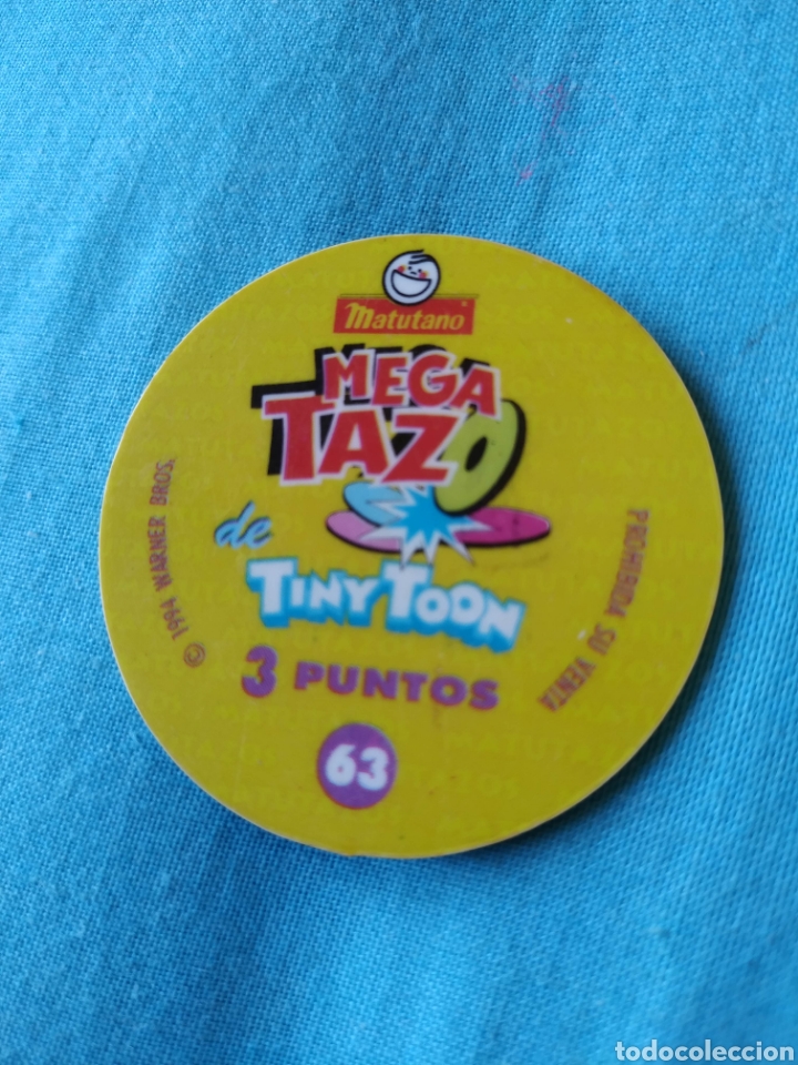 Coleccionismo cromos antiguos: Tazo Mega tazo num 63 Tiny Toon - Foto 2