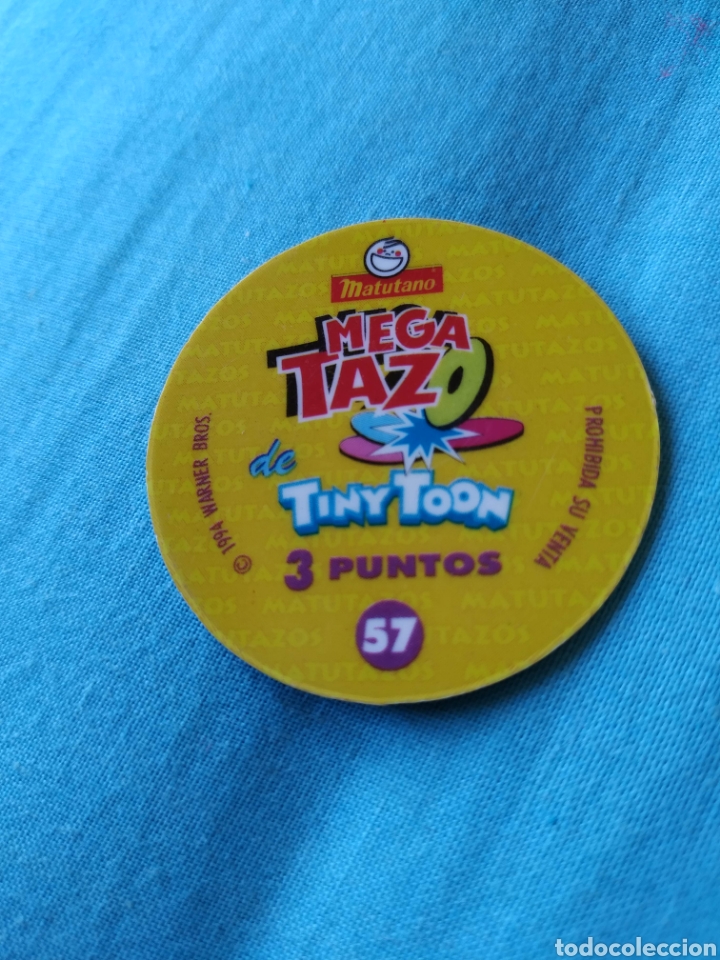 Coleccionismo cromos antiguos: Tazo Mega tazo num 57 Tiny Toon Matutano - Foto 2