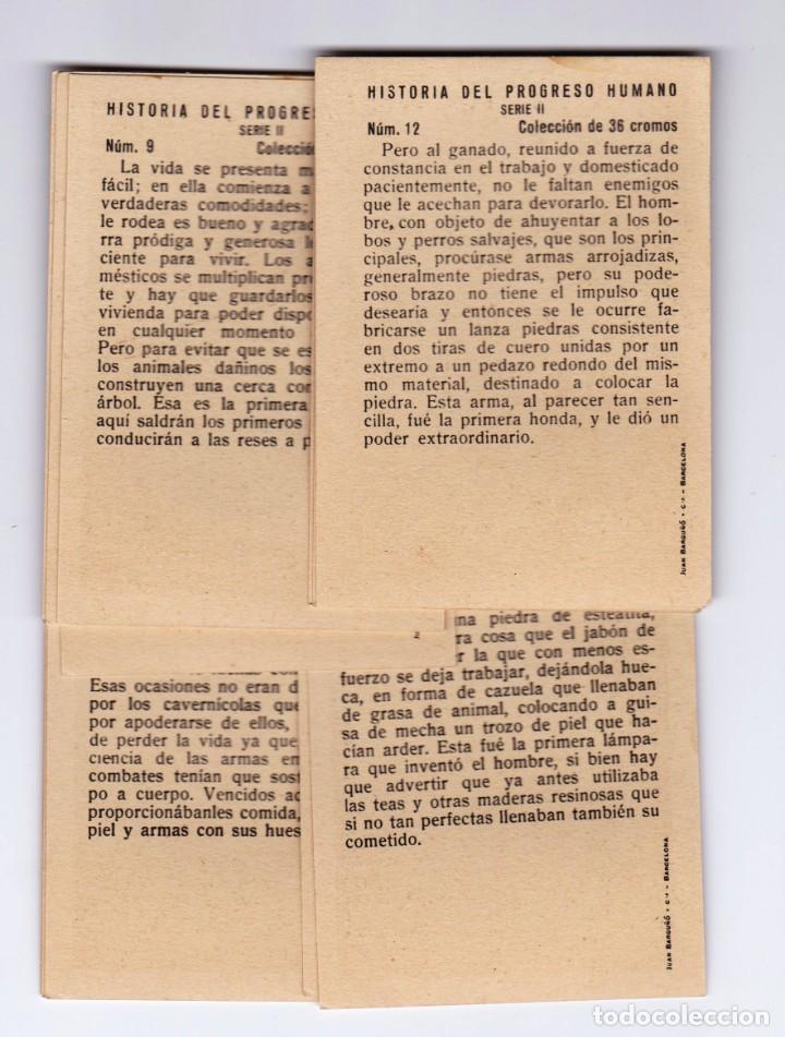 Coleccionismo cromos antiguos: 3 SOBRES HISTORIA DEL PROGRESO HUMANO ED. BARSAL. VER DESCRIPCI&Oacute;N. - Foto 3