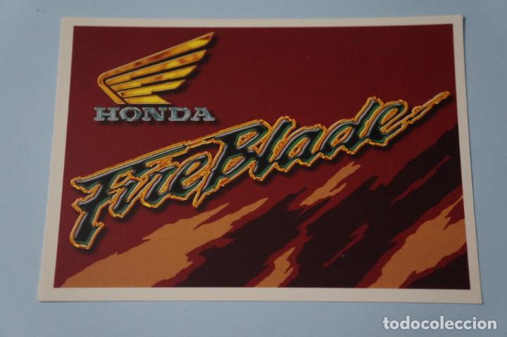 Coleccionismo cromos antiguos: CROMO DE HONDA FIREBLADE SIN PEGAR N&ordm; 58 A&Ntilde;O 1996 DEL ALBUM LOGO MIX MOTOR & SPORT DE ESTE