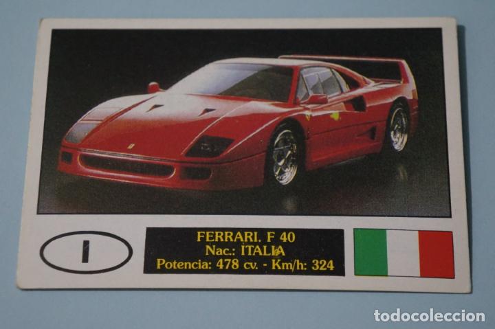 Coleccionismo cromos antiguos: CROMO DE COCHES FERRARI SIN PEGAR N&ordm; 47 A&Ntilde;O 1990 DEL ALBUM AUTOCOLOR DE COMICROMO COMIC-ROMO