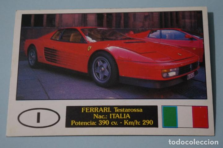 Coleccionismo cromos antiguos: CROMO DE COCHES FERRARI SIN PEGAR N&ordm; 48 A&Ntilde;O 1990 DEL ALBUM AUTOCOLOR DE COMICROMO COMIC-ROMO