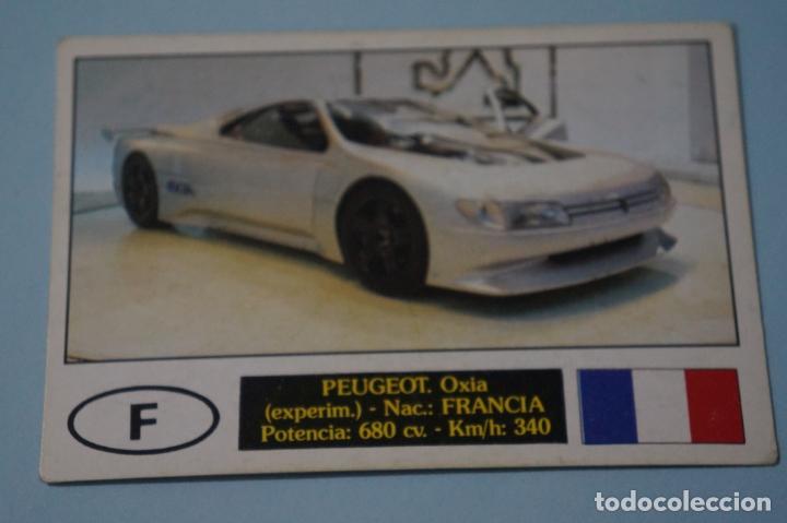 Coleccionismo Cromos antiguos: CROMO DE COCHES PEUGEOT SIN PEGAR N&ordm; 124 A&Ntilde;O 1990 DEL ALBUM AUTOCOLOR DE COMICROMO COMIC-ROMO
