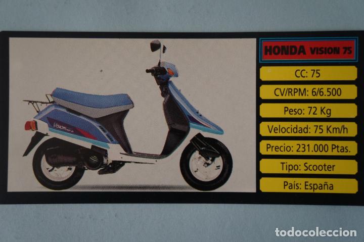 Coleccionismo cromos antiguos: CROMO DE MOTOS HONDA SIN PEGAR N&ordm; 73 A&Ntilde;O 1983 DEL ALBUM MOTOCICLISMO DE CUSCO