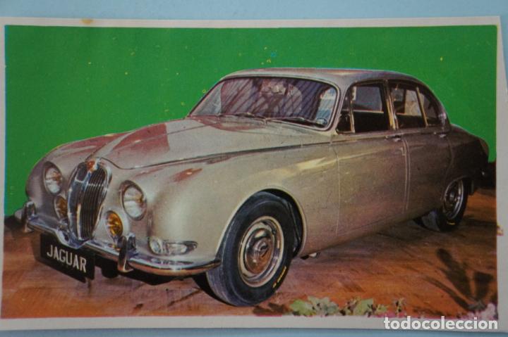 Coleccionismo Cromos antiguos: CROMO DE COCHES JAGUAR SIN PEGAR N&ordm; 97 A&Ntilde;O 1967 DEL ALBUM AUTO 1967 DE BRUGUERA