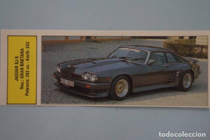 Coleccionismo Cromos antiguos: CROMO DE COCHES JAGUAR SIN PEGAR N&ordm; 16 A&Ntilde;O 1991 DEL ALBUM AUTOADHESIVAS DE COMICROMO COMIC-ROMO