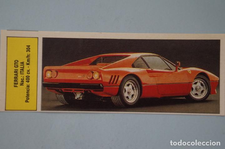 Coleccionismo cromos antiguos: CROMO DE COCHES FERRARI SIN PEGAR N&ordm; 45 A&Ntilde;O 1991 DEL ALBUM AUTOADHESIVAS DE COMICROMO COMIC-ROMO