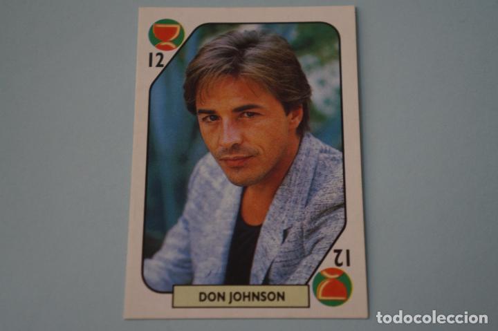 Collezionismo Figurine antiche: CROMO DE DON JOHNSON SIN PEGAR A&Ntilde;O 1988 DEL ALBUM TELE BANCO POP STARS DE ESTE