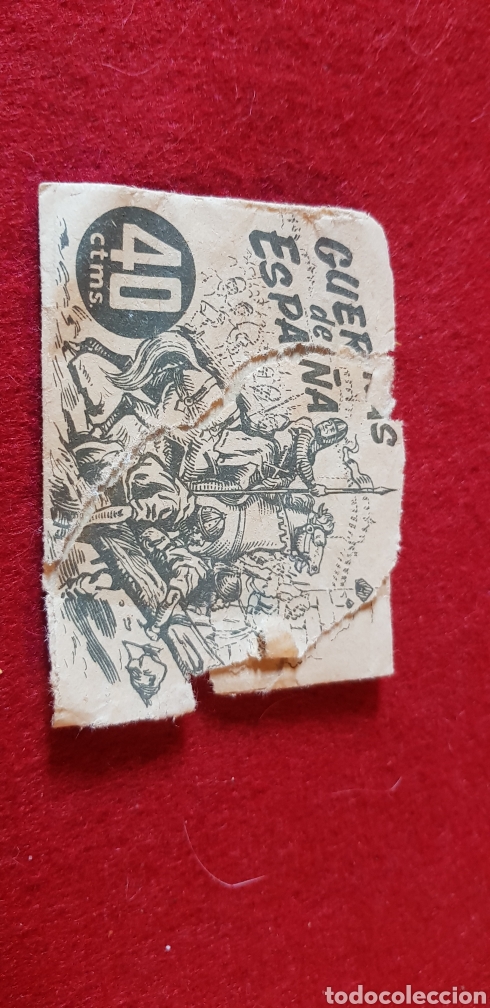 Coleccionismo cromos antiguos: Bar cicl&oacute;n sobre de cromos guerras de Espa&ntilde;a - Foto 1