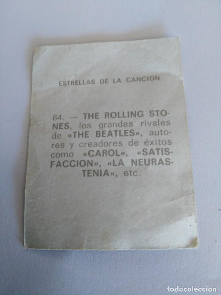Coleccionismo cromos antiguos: estrellas de la cancion - 84 - the rolling stones - Foto 2
