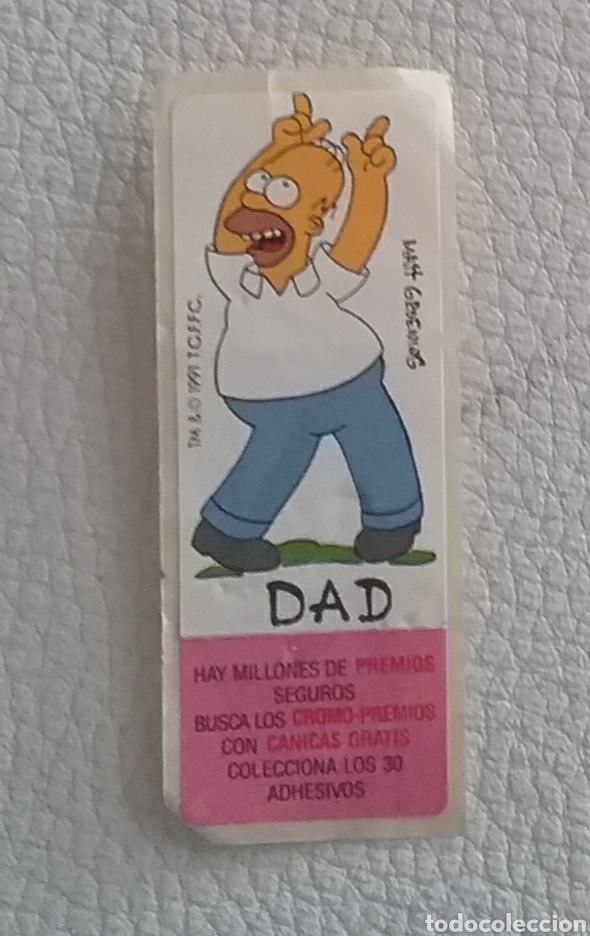 Coleccionismo cromos antiguos: CROMO SIMPSON de chicles 1991 - Foto 1