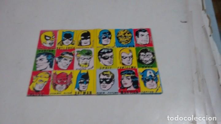 Coleccionismo cromos antiguos: PLANCHA DE SUPERHEROES - 18 DISTINTOS - Foto 1