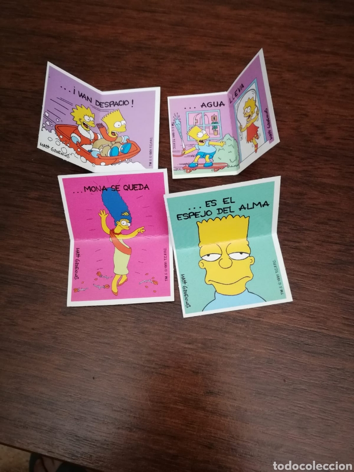 Coleccionismo cromos antiguos: Bollicado los Simpson refranes - Foto 1