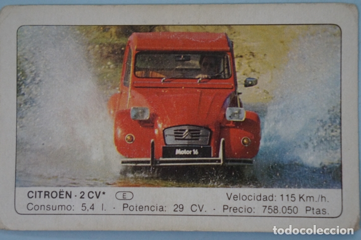 Coleccionismo Cromos antiguos: CROMO DE COCHES CITROEN SIN PEGAR N&ordm; 30 A&Ntilde;O 1986 DEL ALBUM COCHES DE EDICIONES UNIDAS S.A.