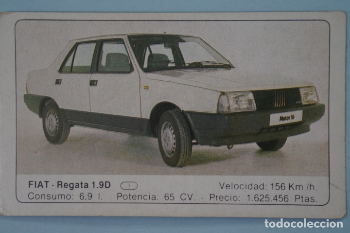 Coleccionismo Cromos antiguos: CROMO DE COCHES FIAT SIN PEGAR N&ordm; 53 DOBLE A&Ntilde;O 1986 DEL ALBUM COCHES DE EDICIONES UNIDAS S.A.