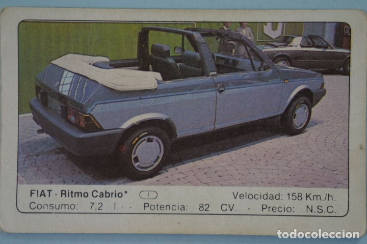Coleccionismo Cromos antiguos: CROMO DE COCHES FIAT SIN PEGAR N&ordm; 55 A&Ntilde;O 1986 DEL ALBUM COCHES DE EDICIONES UNIDAS S.A.