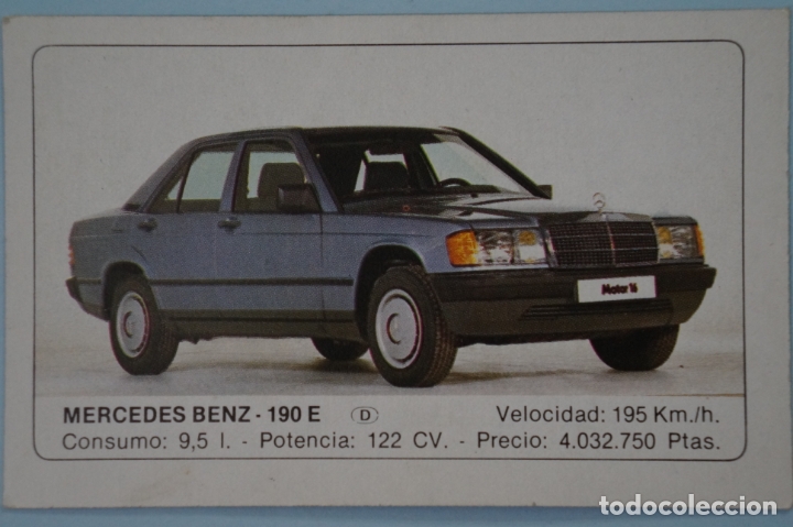 Coleccionismo cromos antiguos: CROMO DE COCHES MERCEDES BENZ SIN PEGAR N&ordm; 87 DOBLE A&Ntilde;O 1986 ALBUM COCHES DE EDICIONES UNIDAS S.A.