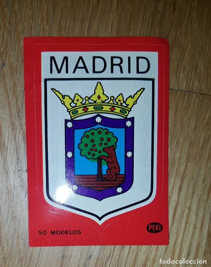Coleccionismo cromos antiguos: COLECCI&Oacute;N PEKI - ESCUDO MADRID. NUNCA PEGADO