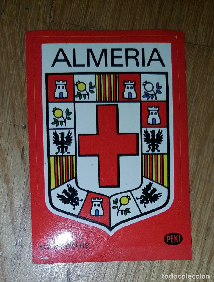 Coleccionismo cromos antiguos: COLECCI&Oacute;N PEKI - ESCUDO ALMERIA. NUNCA PEGADO