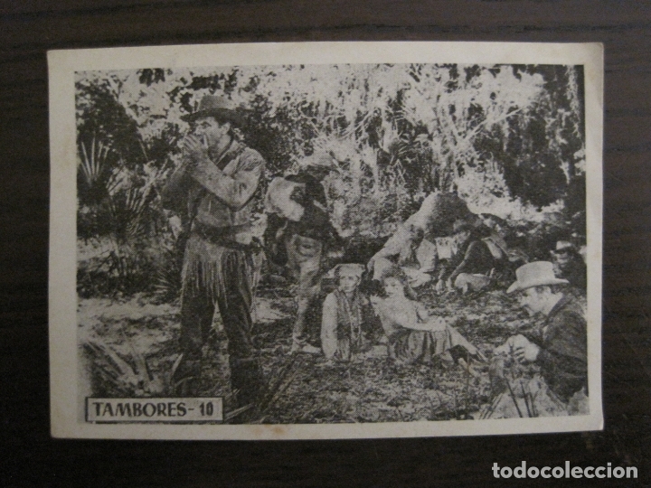 Coleccionismo Cromos antiguos: TAMBORES-NUM&middot;10-GARY COOPER-CROMO DE CINE-VER FOTOS-(C-4291)