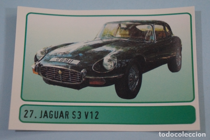 Coleccionismo Cromos antiguos: CROMO DE COCHES JAGUAR SIN PEGAR N&ordm; 27 A&Ntilde;O ???? DEL ALBUM GRANDES MAQUINAS DE IMPALA