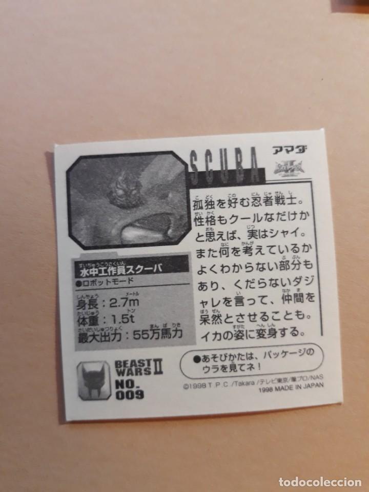 Coleccionismo cromos antiguos: transformers beast wars seal retsuden n 9 - Foto 2