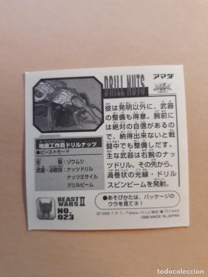 Coleccionismo cromos antiguos: transformers beast wars seal retsuden n 23 - Foto 2