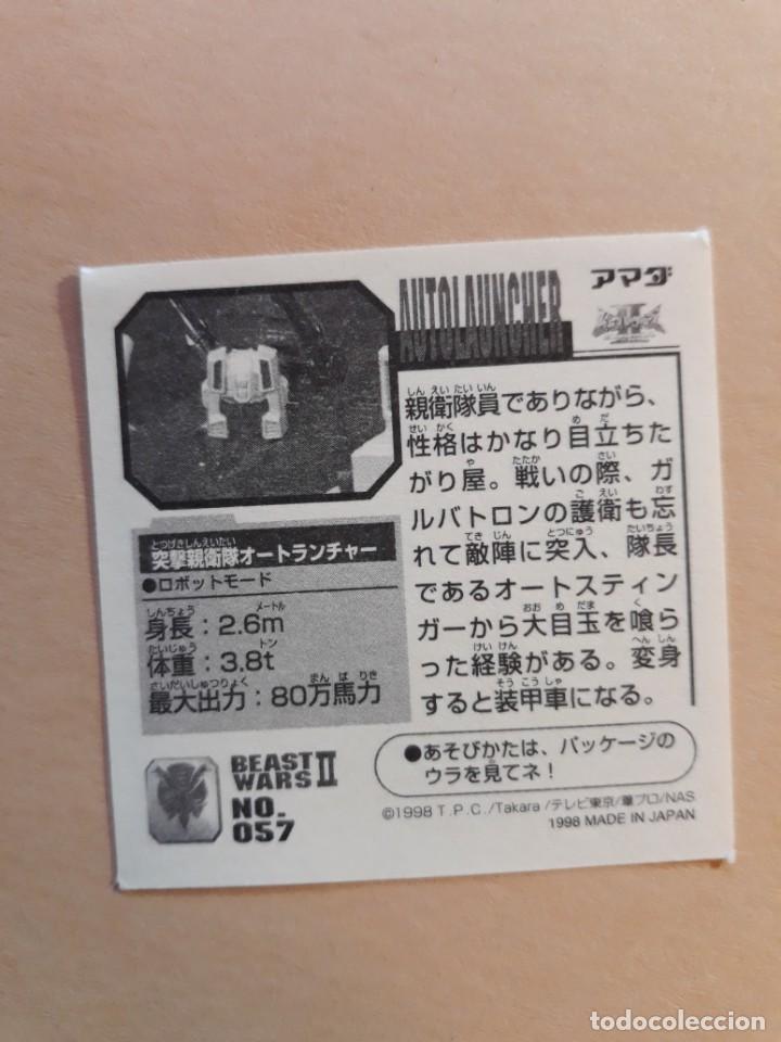 Coleccionismo cromos antiguos: transformers beast wars seal retsuden n 57 - Foto 2