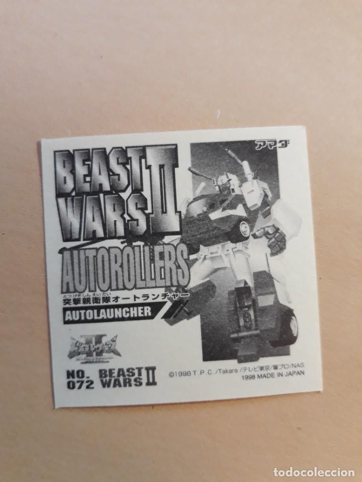 Coleccionismo cromos antiguos: transformers beast wars seal retsuden n 72 - Foto 2