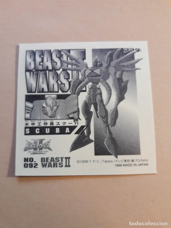 Coleccionismo cromos antiguos: transformers beast wars seal retsuden n 92 - Foto 2