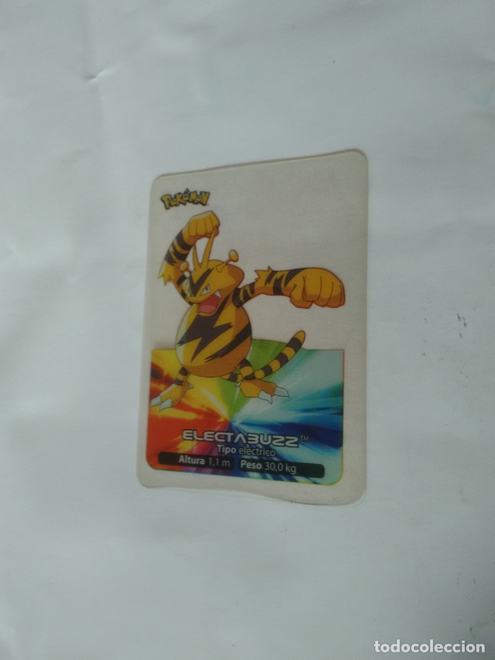Coleccionismo cromos antiguos: N&ordm; 125 CROMO LAMINCARD POK&Eacute;MON LAMINCARDS EDIBAS: ELECTABUZZ - Foto 1