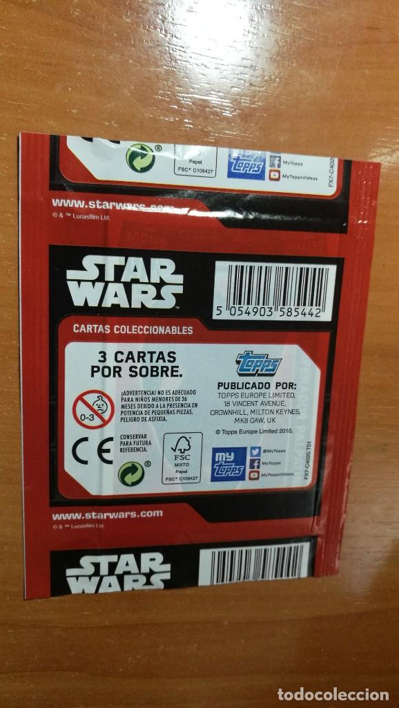 Coleccionismo cromos antiguos: SOBRE CROMOS STAR WARS CARREFOUR SIN ABRIR - Foto 2