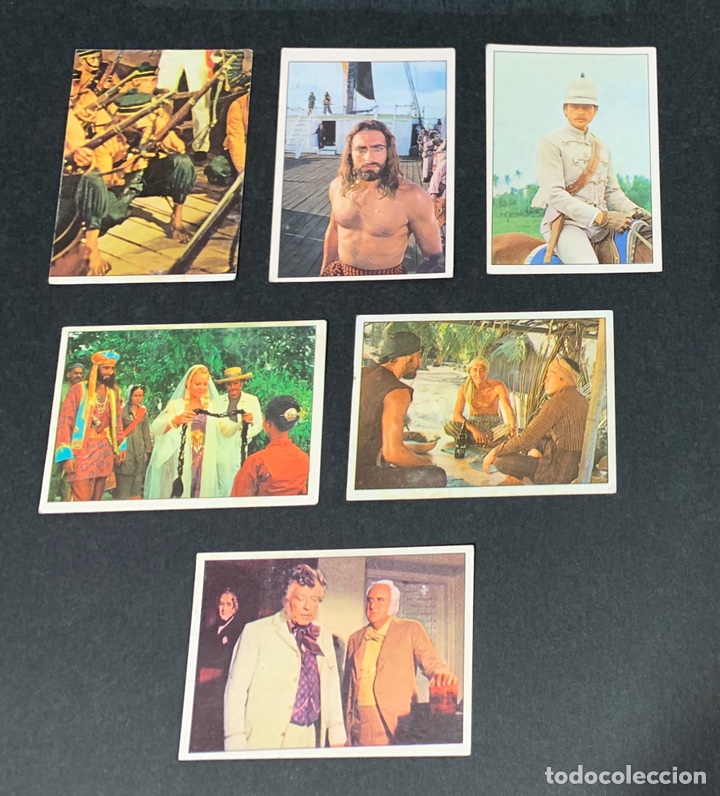Coleccionismo cromos antiguos: 6 Cromos Sandokan Panini - Foto 1