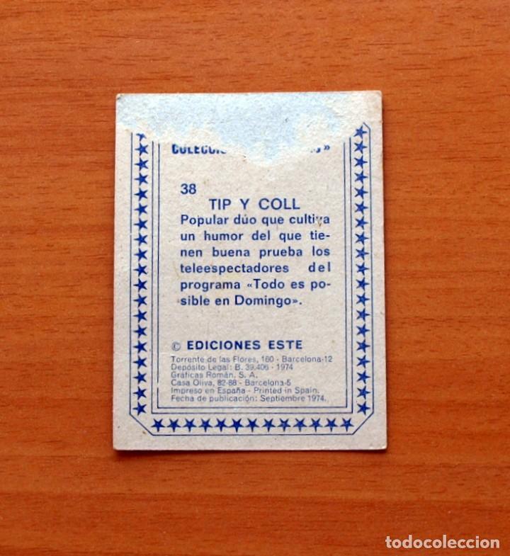 Coleccionismo cromos antiguos: Colecci&oacute;n Estrellas - N&ordm; 38, Tip y Coll - Ediciones Este 1974 - Foto 2