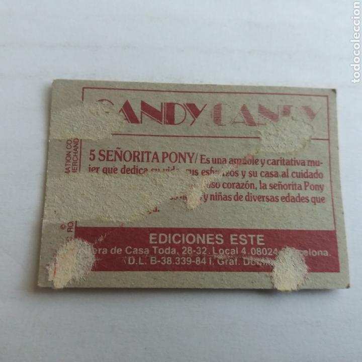 Coleccionismo cromos antiguos: Cromo CANDY CANDY - Ediciones Este a&ntilde;o 1985 - n&uacute;m 5 - Foto 2