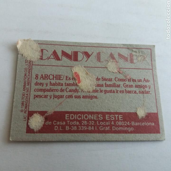 Coleccionismo cromos antiguos: Cromo CANDY CANDY - Ediciones Este a&ntilde;o 1985 - n&uacute;m 8 - Foto 2