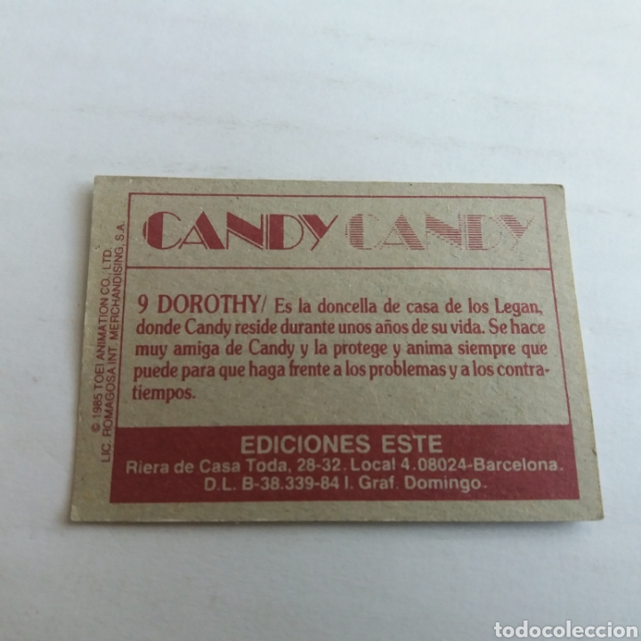 Coleccionismo cromos antiguos: Cromo CANDY CANDY - Ediciones Este a&ntilde;o 1985 - n&uacute;m 9 - Foto 2