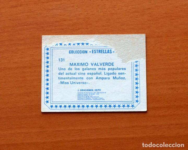Coleccionismo cromos antiguos: Colecci&oacute;n Estrellas - N&ordm; 131, Maximo Valverde - Ediciones Este 1974 - Foto 2