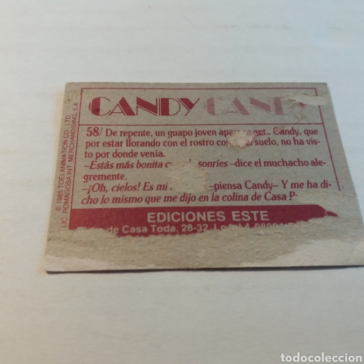 Coleccionismo cromos antiguos: Cromo CANDY CANDY - Ediciones Este a&ntilde;o 1985 - n&uacute;m 58 - Foto 2