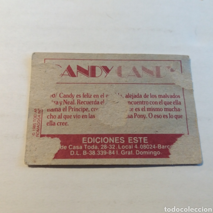 Coleccionismo cromos antiguos: Cromo CANDY CANDY - Ediciones Este a&ntilde;o 1985 - n&uacute;m 66 - Foto 2