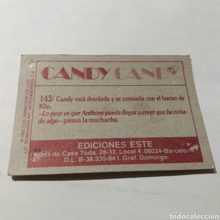 Coleccionismo cromos antiguos: Cromo CANDY CANDY - Ediciones Este a&ntilde;o 1985 - n&uacute;m 143 - Foto 2