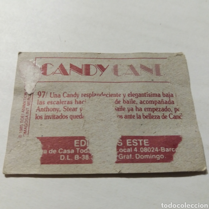 Coleccionismo cromos antiguos: Cromo CANDY CANDY - Ediciones Este a&ntilde;o 1985 - n&uacute;m 97 - Foto 2