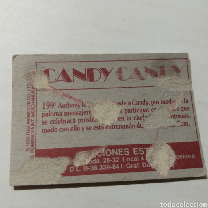 Coleccionismo cromos antiguos: Cromo CANDY CANDY - Ediciones Este a&ntilde;o 1985 - n&uacute;m 199 - Foto 2